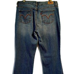 Levi's 515 Jeans   Women's 12  Bootcut  Back pocket Stitch  Stretch Denim  GUC